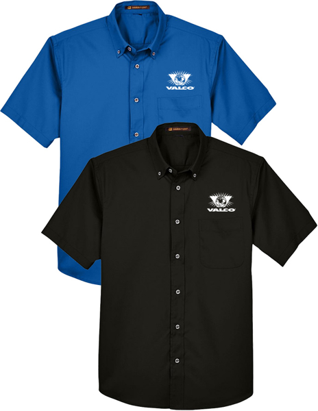 Picture of Harriton Men's Easy Blend™ Twill Short Sleeve Shirt with Stain-Release